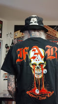 Cargar la imagen en la vista de la galería, FAB x GG Allin “Support Your Local Enemy” Blood Skull T-Shirt (Limited Edition) - FAB PRODUCTIONS
