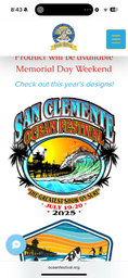 Load image into Gallery viewer, San Clemente Ocean Festival FAB tee. - FAB PRODUCTIONS
